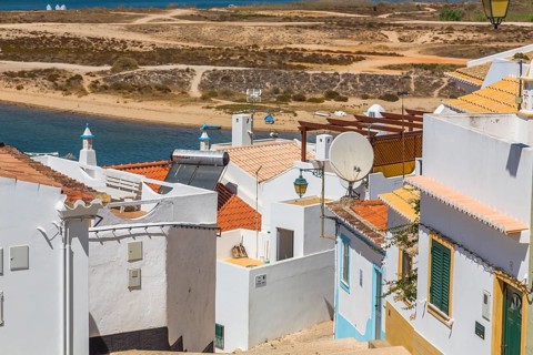 View of Portimao as seen from Ferragudo