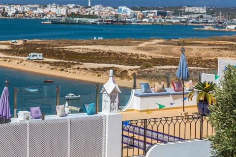 View of Portimao as seen from Ferragudo