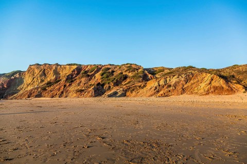 Cliffs in the evening light