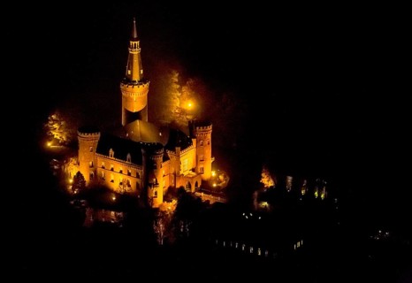 Aerial view of Moyland moated castle
