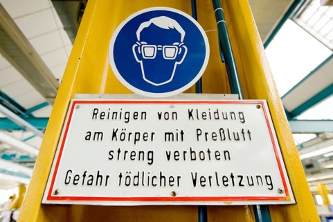 Eye protection sign