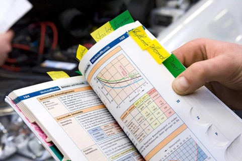 Working with a reference book