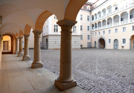 Courtyard with arcades