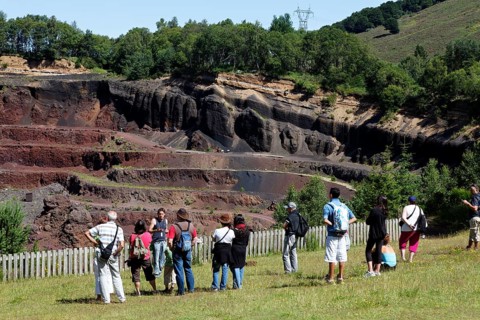 Tourists in Lemptegy Volcano