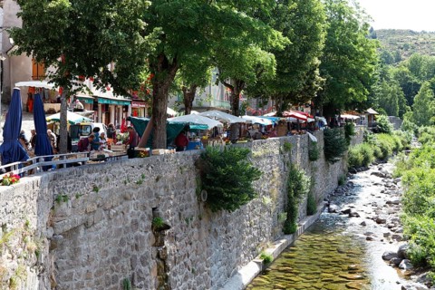 Market in village of Pont de Montvert