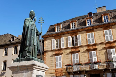 Statue of Pope Urban V in the town of Mende