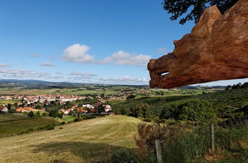 Sculpture of the Beast of Gévaudan