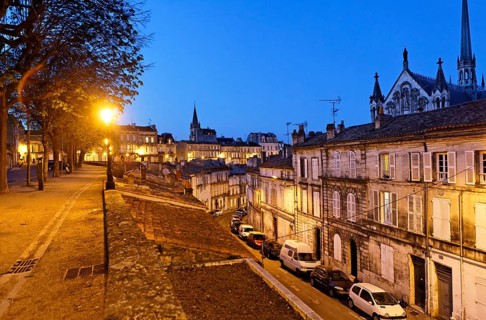 Historic town centre as seen from the fortifications