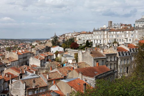 Historic town centre as seen from the fortifications
