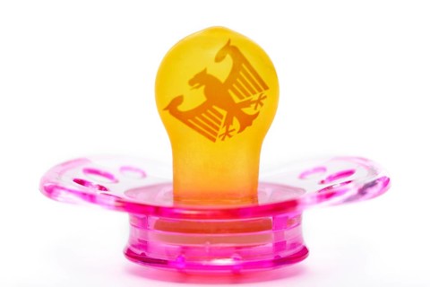 Pacifier with German federal eagle
