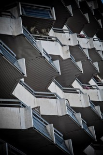 Building detail in La Condamine