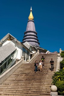 People on the stairs