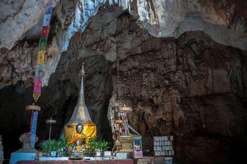Wat Tham Pla temple or Monkey Cave temple