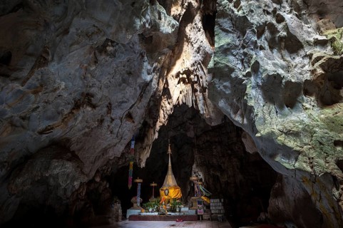 Wat Tham Pla temple or Monkey Cave temple