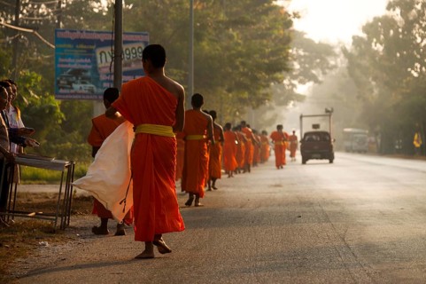 Morning alms round