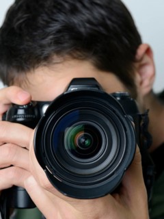 Photographer taking a picture
