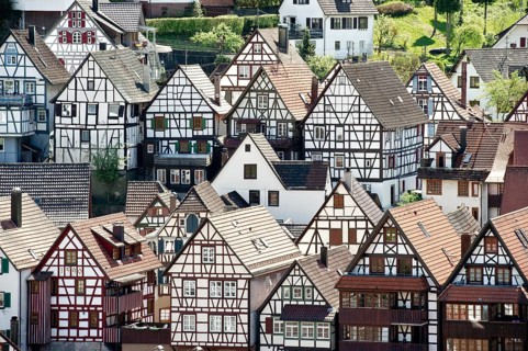 Half-timbered houses
