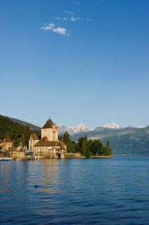 Schloss Oberhofen castle on Lake Thun