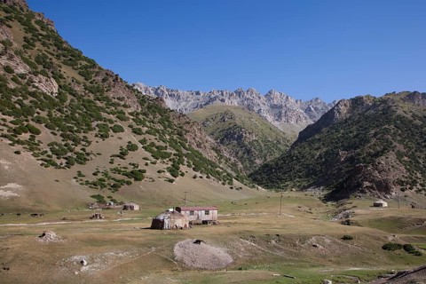 Yurts on the Pamir Highway