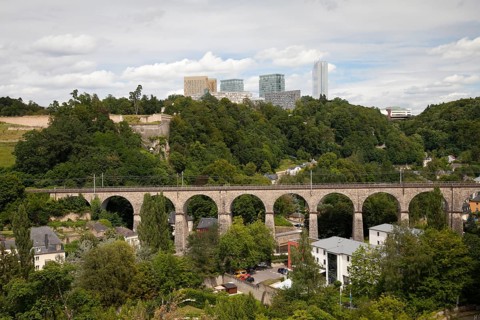 Viaduct in the Grund district