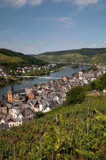 Townscape of Zell and the Moselle Valley
