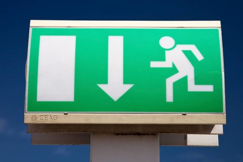 Emergency exit sign