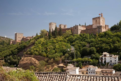 View from the Albayzin district towards the Alhambra