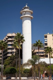 Lighthouse on the promenade in Marbella