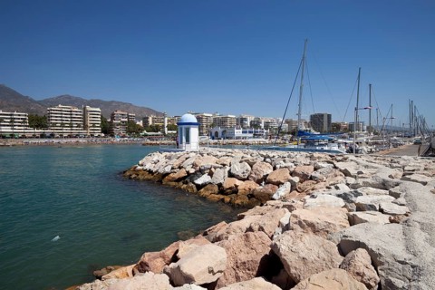Coastal panorama with the marina