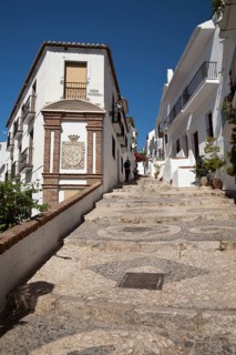 Steep flight of stairs in the village of Frigiliana