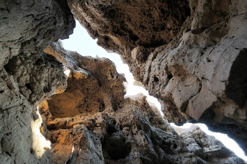 Looking up the gorge