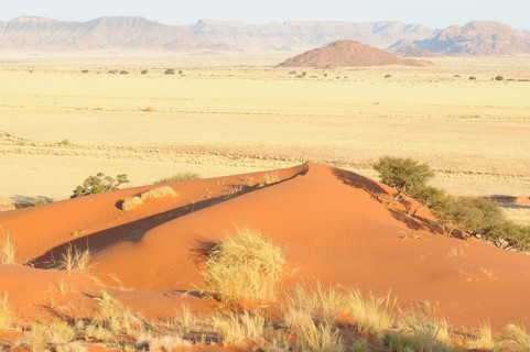 View from Elim Dune towards the Naukluft Mountains