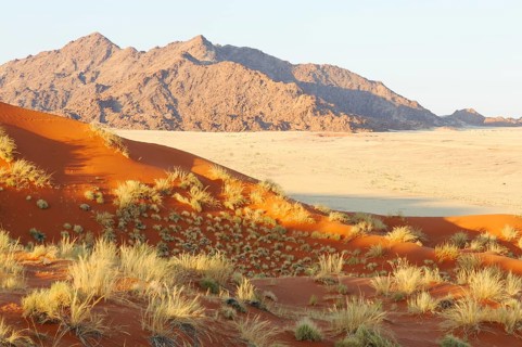 View from Elim Dune towards the Naukluft Mountains