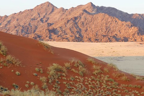 View from Elim Dune towards the Naukluft Mountains