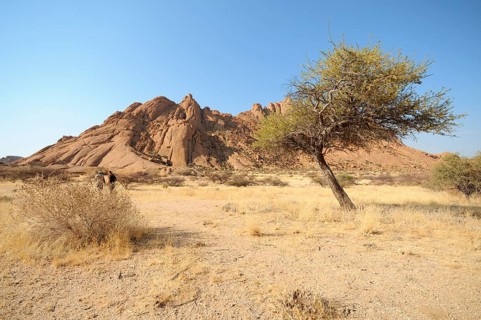 Savannah landscape with granite rocks of the Pontok Mountains
