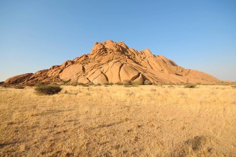 Savannah landscape with granite rocks of the Pontok Mountains