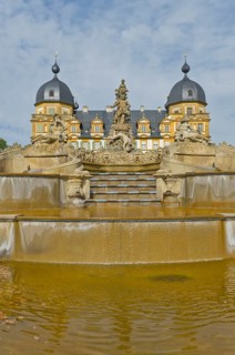 Schloss Seehof palace with water cascades