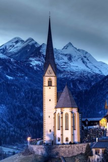 Church in Heiligenblut on Grossglockner Mountain