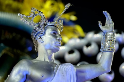 Man dressed as a statue