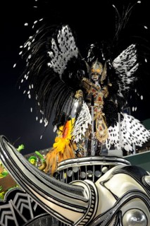 Samba dancer on an allegorical float