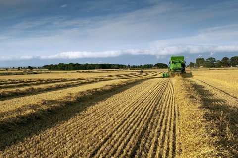 John Deere combine harvester