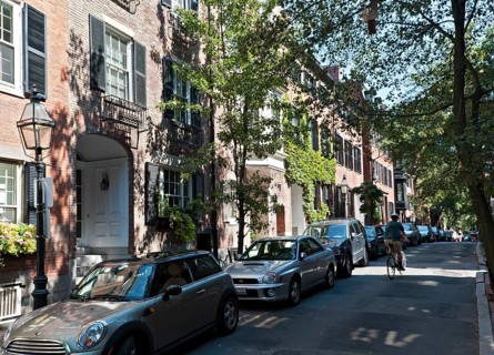 Street in the district of Beacon Hill