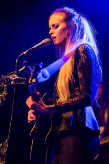 British folk-pop singer Kyla La Grange performing live in the Schueuer concert hall