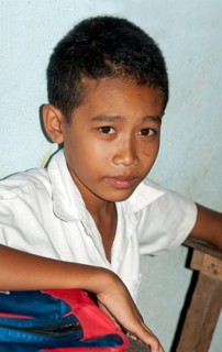 Portrait of a school boy