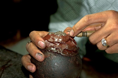 Goldsmith at work