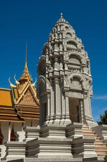 The elaborately decorated Stupa of Princess Kantha Bopha