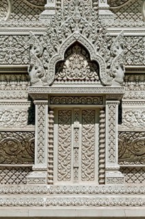 Detailed view of a stupa