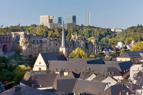 View over the lower town