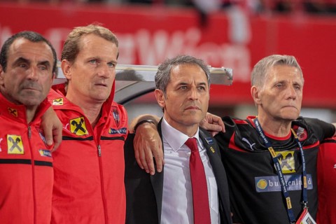 Austrian head coach Marcel Koller