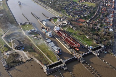 Lock of the Kiel Canal